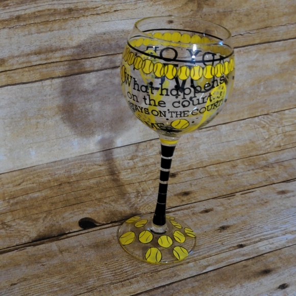 Tennis Wine Glass - Picture 6 of 8